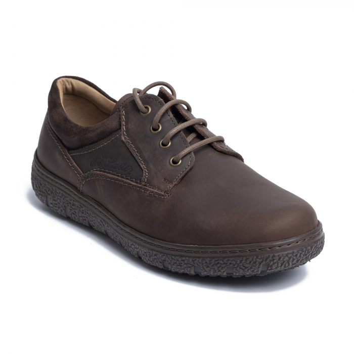 Pantofi casual din piele naturala 1020 Maro [2]