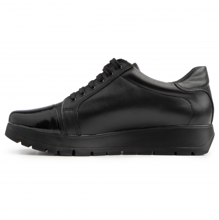 Pantofi confortabili din piele naturala 607x negru [3]