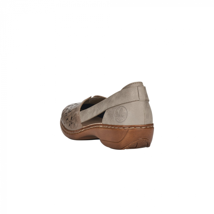 Pantofi de piele naturala Rieker 41356-64 Bej [2]