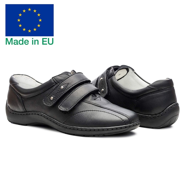 Pantofi din piele dama Medline 430 Negru [2]
