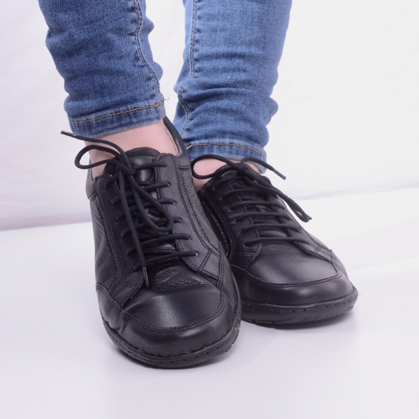 Pantofi din piele dama Medline 446 Negru [3]
