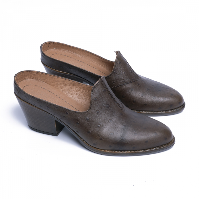 Pantofi din piele naturala 001 maro sarpe [1]