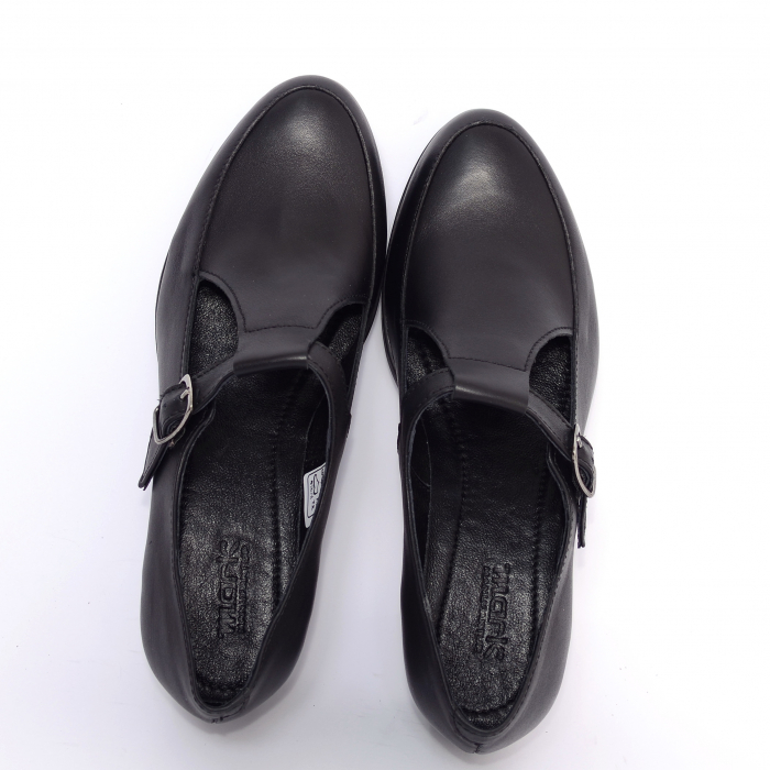 Pantofi din piele naturala 599 Negru [3]