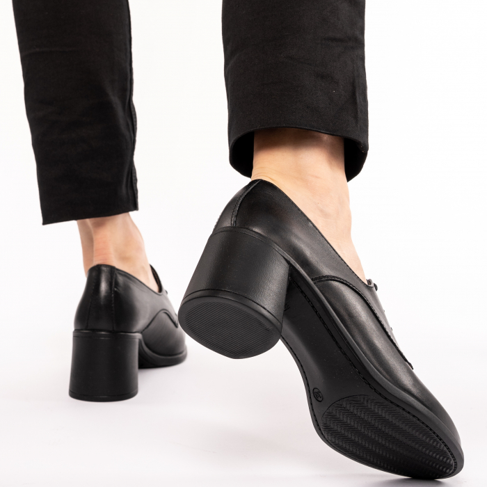 Pantofi din piele naturala 594 Negru [2]