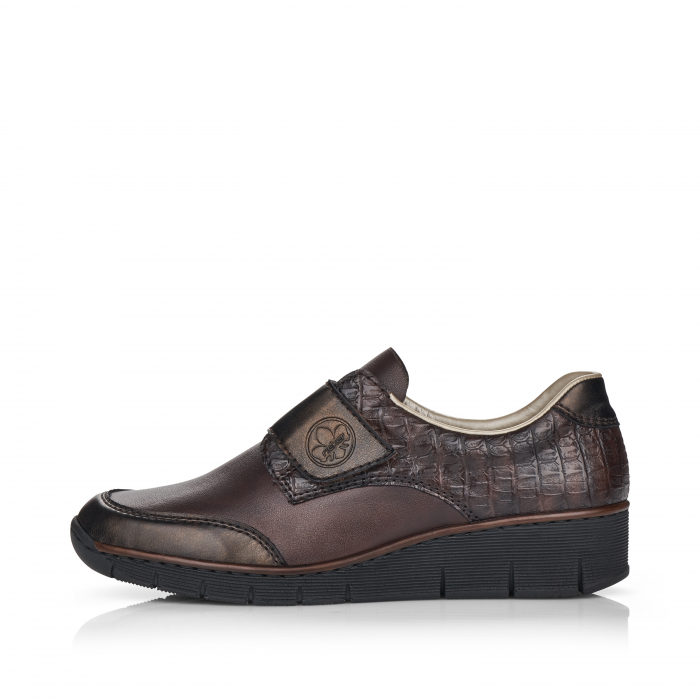 Pantofi din piele naturala Rieker 53750-25 Maro Inchis [6]
