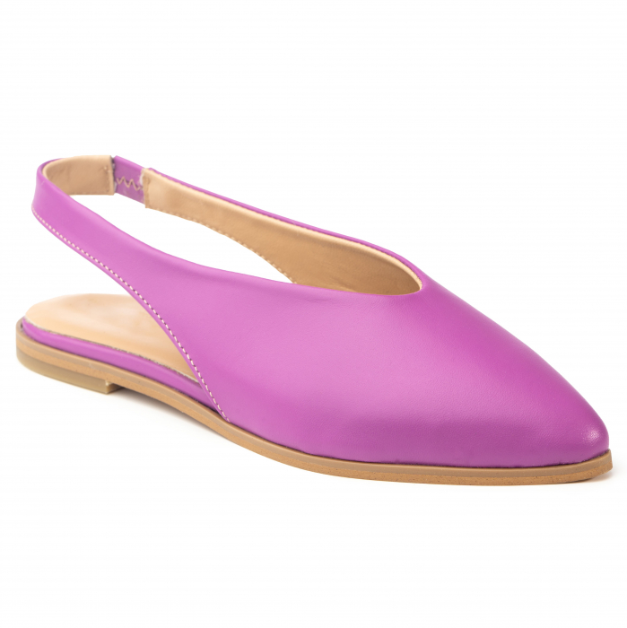 Pantofi piele naturala 035 lila [2]