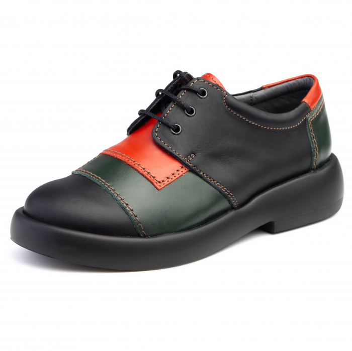Pantofi piele naturala 640 color [3]