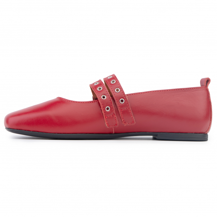 Pantofi piele naturala 646 rosu [2]