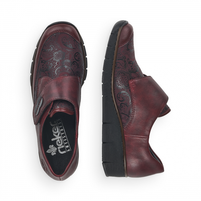 Pantofi din piele naturala Rieker 537C0-35 Visiniu [8]