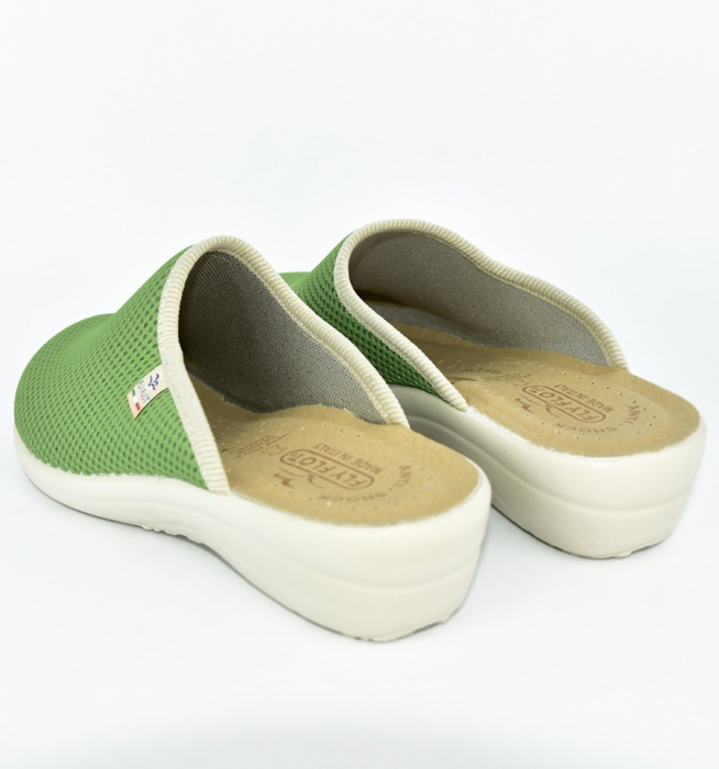 Papuci confortabili Fly Flot 030 verde [4]