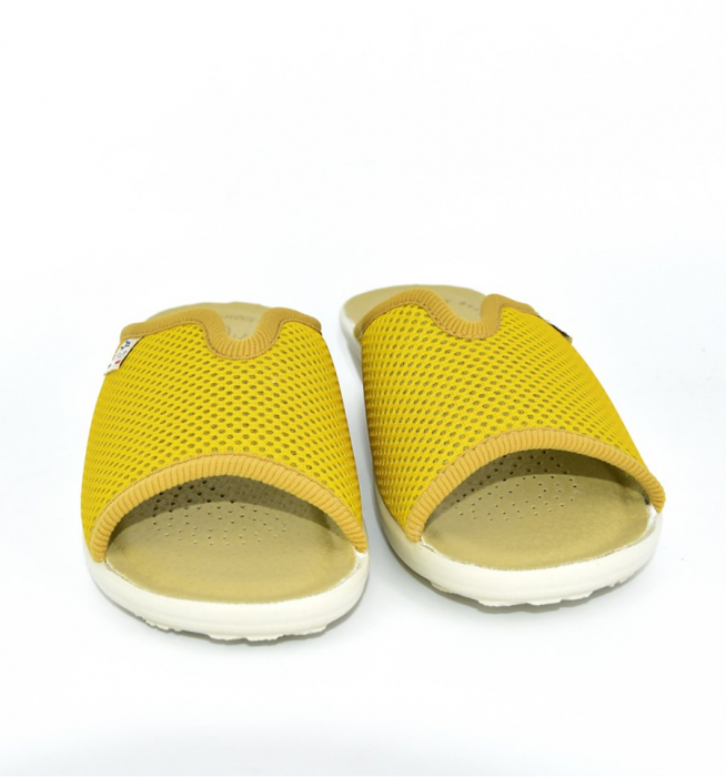 Papuci confortabili Fly Flot 168 galben mustariu [4]