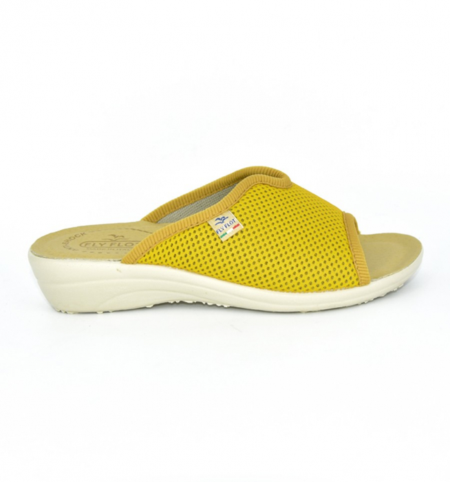 Papuci confortabili Fly Flot 168 galben mustariu [2]