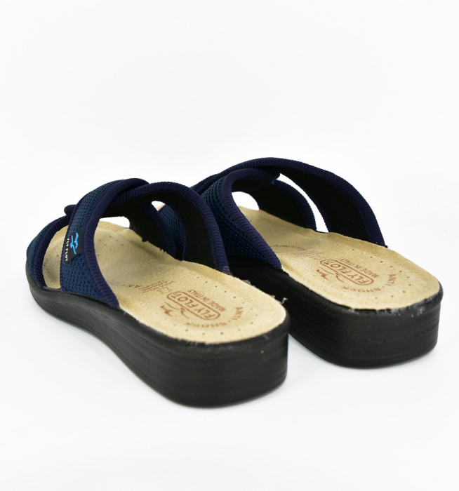 Papuci confortabili Fly Flot 222 navy [6]