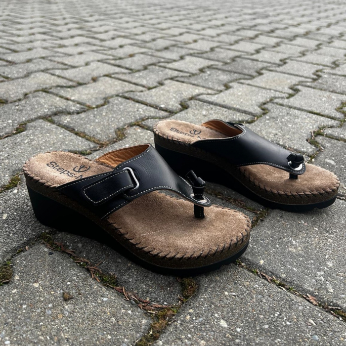 Papuci din piele naturala HD4110 negru [4]