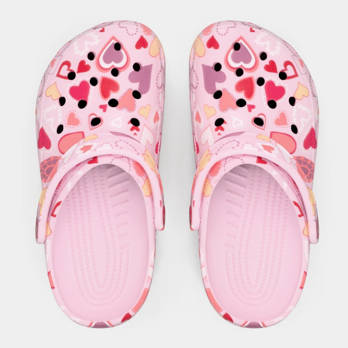 Saboti Crocs Classic 209682 pink milk/hearts [2]