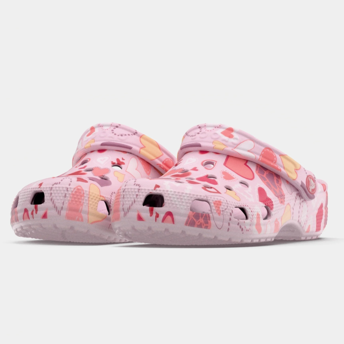 Saboti Crocs Classic 209682 pink milk/hearts [3]