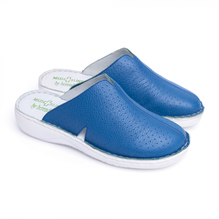 Saboti de piele Medline 438 royal blu [3]
