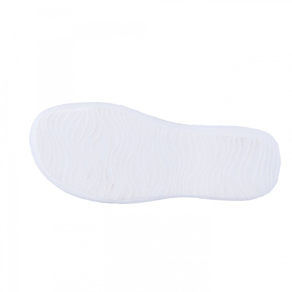 Saboti de piele naturala Medline 298 alb [4]