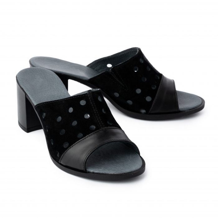 SABOTI PIELE 203 NEGRU [2]