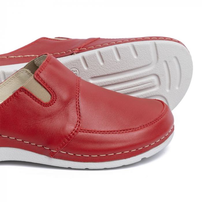 Saboti piele naturala 266 rosu [4]