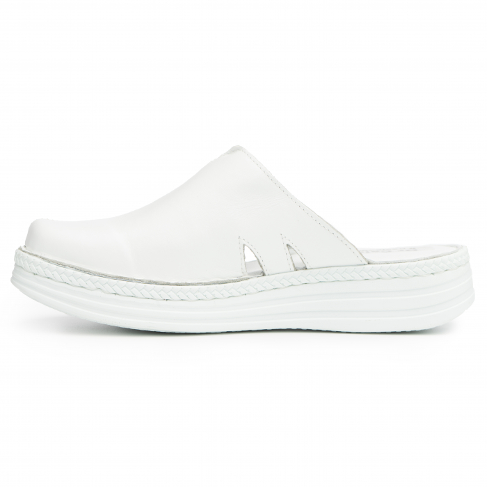 Saboti piele naturala 4013 alb [3]