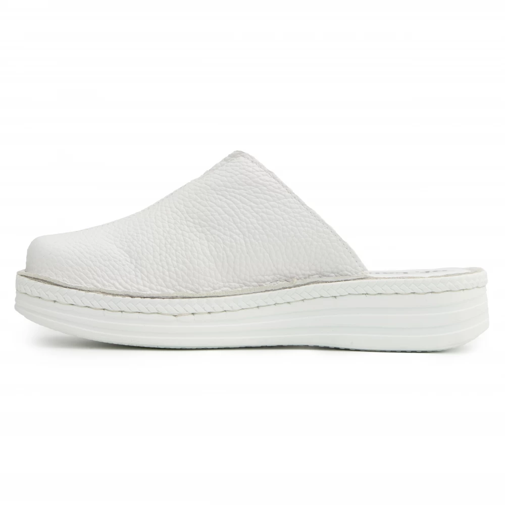 Saboti piele naturala 4060 alb-argintiu [3]