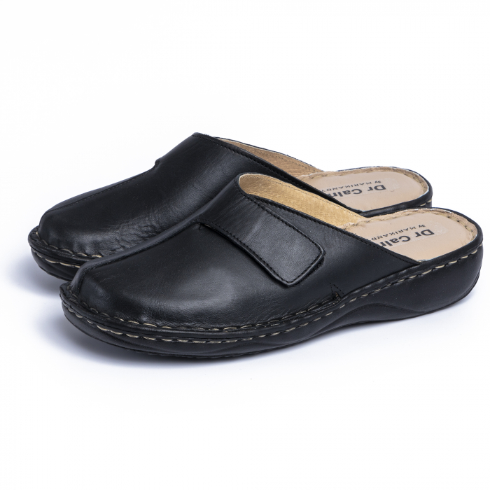 Saboti piele naturala Ema 7014 negru [2]