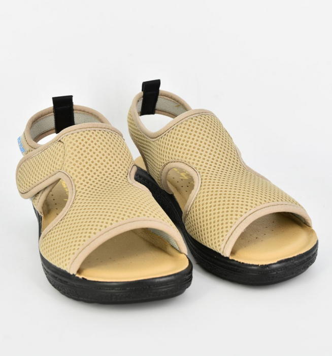 Sandale confortabile Fly Flot 068 bej [3]