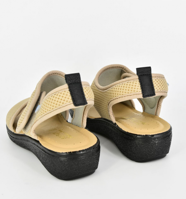Sandale confortabile Fly Flot 068 bej [4]
