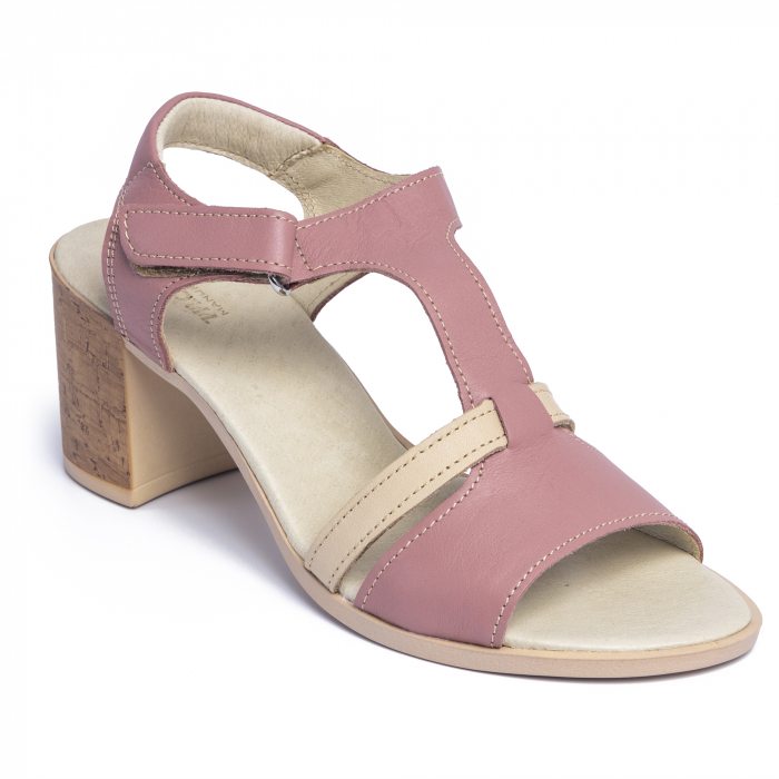 Sandale din piele naturala 260 Roz [3]