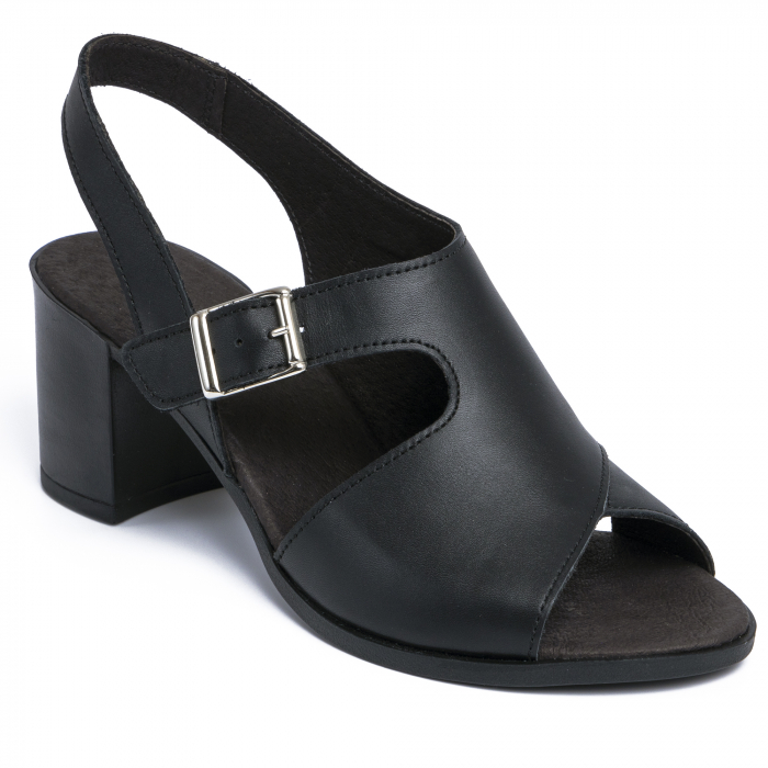 Sandale din piele naturala 279 Negru [5]