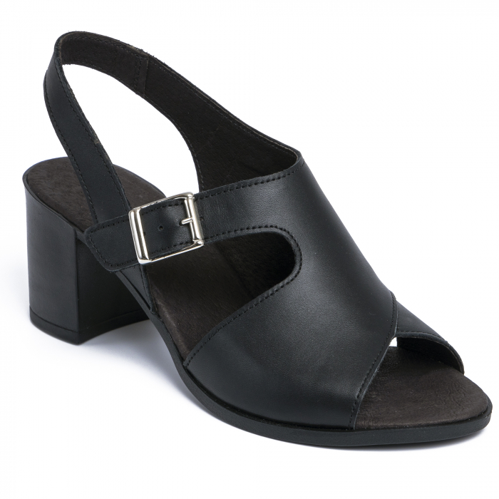 Sandale din piele naturala 279 Negru [6]