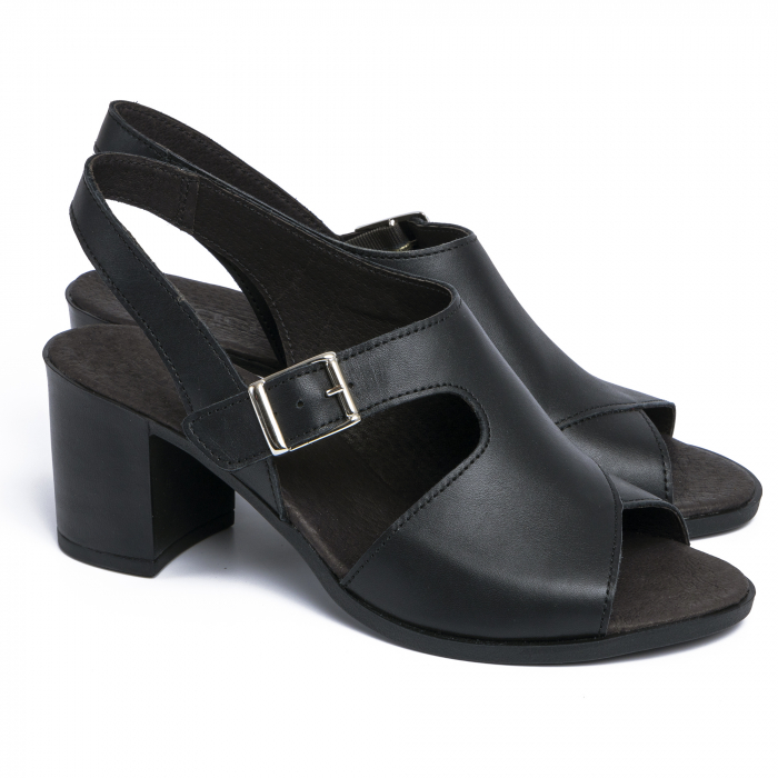 Sandale din piele naturala 279 Negru [4]