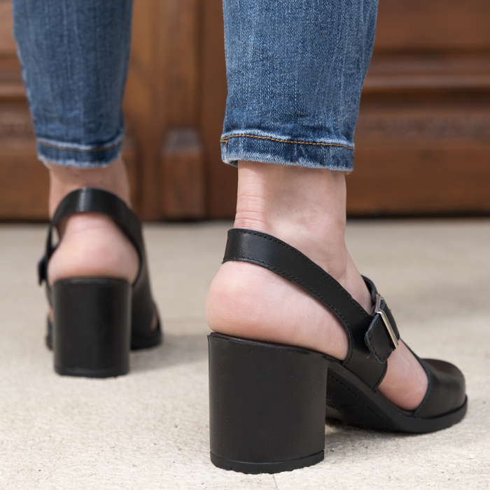 Sandale din piele naturala 279 Negru [2]