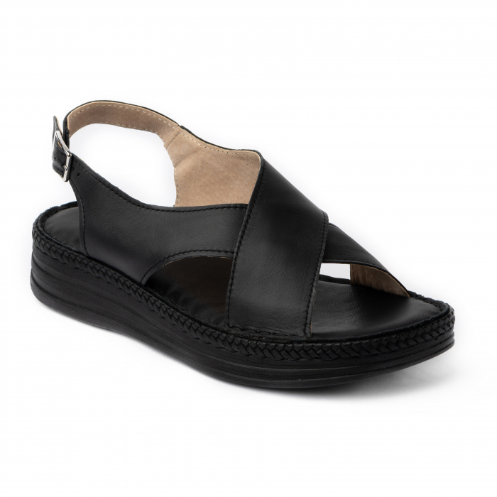 Sandale piele naturala Nikky negru [3]