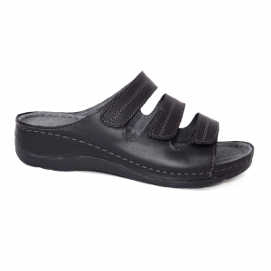 Papuci piele naturala 255 Negru [1]