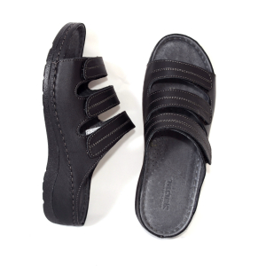 Papuci piele naturala 255 Negru [3]