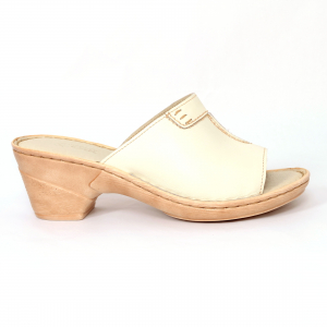 Papuci din piele naturala 315 Bej [0]