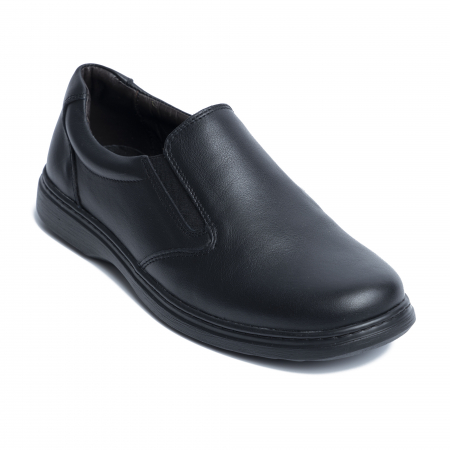 Pantofi casual din piele naturala 1056 Negru [0]