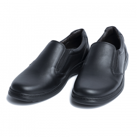 Pantofi casual din piele naturala 1056 Negru [2]