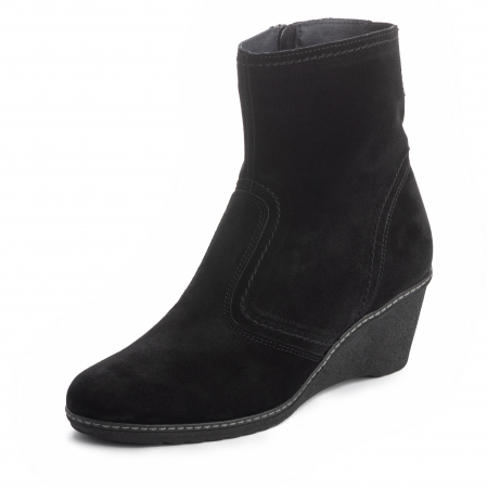 Botine din piele 329 Negru Velur [2]