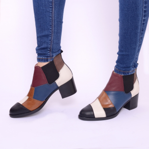 Botine piele naturala 453A Color [7]
