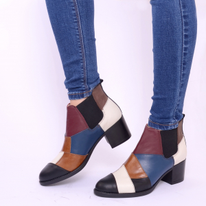 Botine piele naturala 453A Color [8]