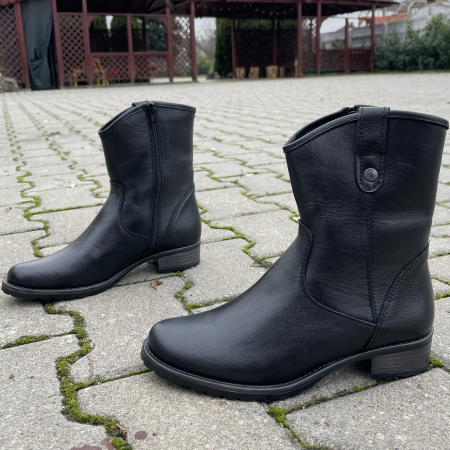 Cizme piele naturala 334 negru [1]