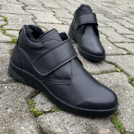 Ghete din piele naturala 496 Negru [2]