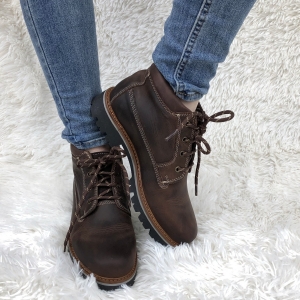 Ghete din piele naturala 500 Maro [1]