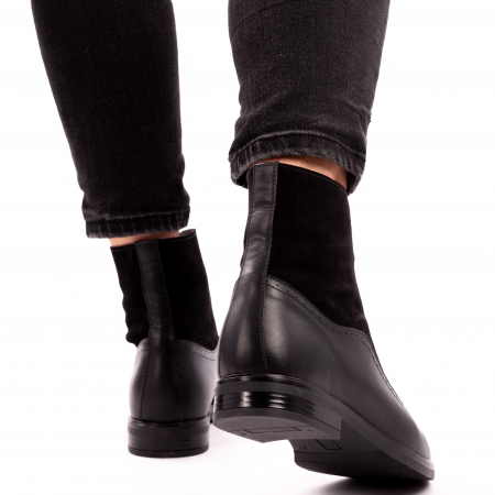 Ghete din piele naturala 608 Negru [1]