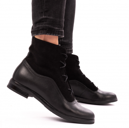 Ghete din piele naturala 608 Negru [0]