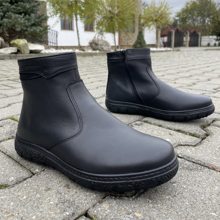 Ghete din piele naturala 937 Negru [0]