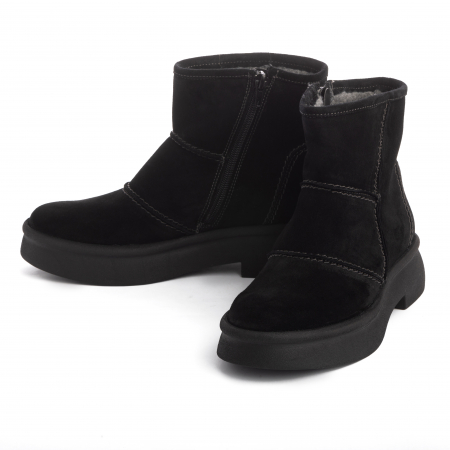 Ghete piele  626 negru velur [2]